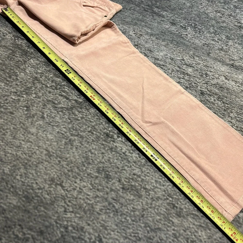NWT Lauren Ralph Lauren Modern Slim Stretch Pants Womens 8 (32x31) Pink Corduroy